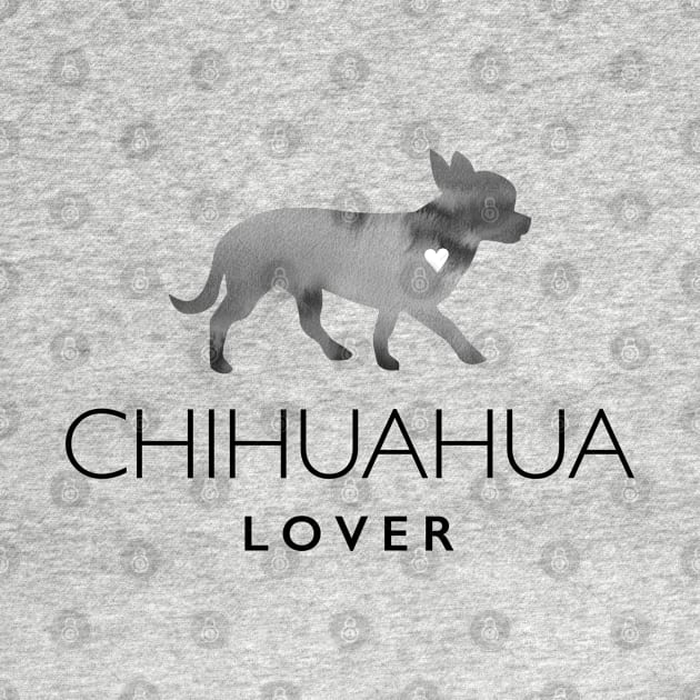 Chihuahua Dog Lover Gift - Ink Effect Silhouette by Elsie Bee Designs